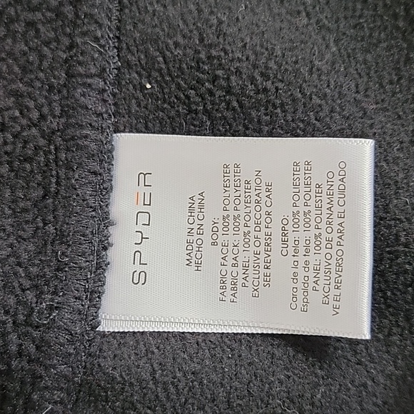 Spyder Men's Black Red Long Sleeve Zip Up Jacket, S - Picture 8 of 9